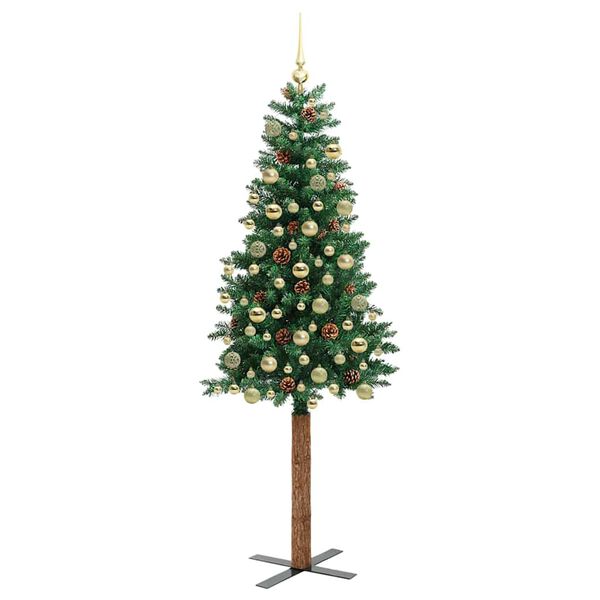 vidaXL Albero di Natale snodato con 300 LED con supporto Verde 180 cm