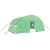 vidaXL Serra con struttura in acciaio verde 24 m&sup2; 6x4x2,85 m