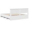 vidaXL Struttura del letto Bianco 200 x 200 cm Legno multistrato