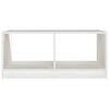 vidaXL Tavolino da Salotto Bianco 75x50x33,5 cm Legno Massello di Pino