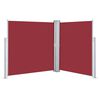 vidaXL Tenda da Sole Laterale Retrattile Rossa 140x600 cm