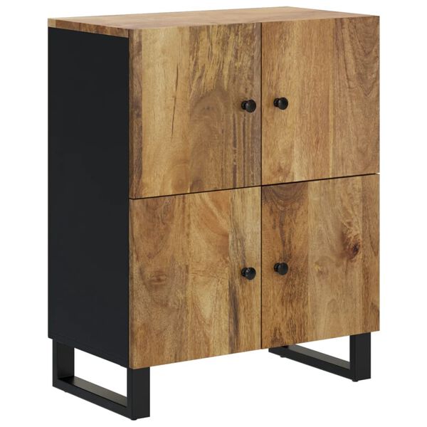 vidaXL Credenza con 4 Ante 60x33x75 cm in Legno Massello di Mango