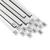 vidaXL Fascetta per Cavi 25 pz 7,9 x 800 mm Argento