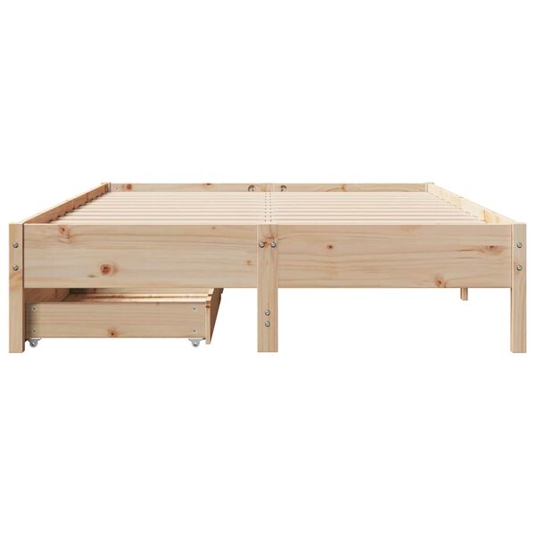 vidaXL Letto senza Materasso 120x190 cm in Legno Massello di Pino