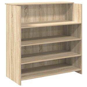 vidaXL Scrivania per Reception Rovere Sonoma 100x50x103,5 cm in Legno Massello