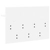 vidaXL Appendiabiti a muro Bianco 60 x 40 x 12 cm Legno multistrato