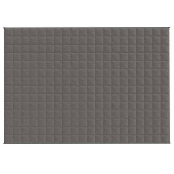 vidaXL Coperta Ponderata Grigia 137x200 cm 10 kg Tessuto