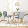 vidaXL Sedie da Pranzo 2 pz Grigio Chiaro in Tessuto