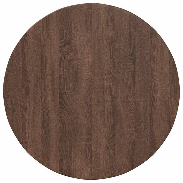 vidaXL Piano del tavolo Rovere marrone 80 x 80 x 1,5 cm