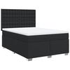 vidaXL Giroletto a Molle con Materasso Nero 140x190 cm in Similpelle