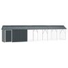 vidaXL Gabbia per uccelli Antracite 630 x 103 x 142 cm Acciaio zincato