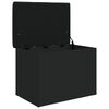vidaXL Panca Portaoggetti Nera 62x42x45 cm in Legno Multistrato