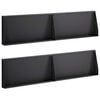 vidaXL Muro di contenimento 4 pz 80 x 12 x 40 cm Acciaio Nero
