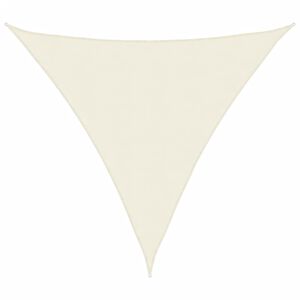 vidaXL Parasole a Vela Oxford Triangolare 3,6x3,6x3,6 m Crema