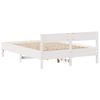 vidaXL Letto senza Materasso Bianco 150x200 cm Legno Massello di Pino
