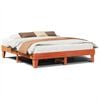 vidaXL Letto senza Materasso Marrone Cera 200x200 cm in Legno di Pino