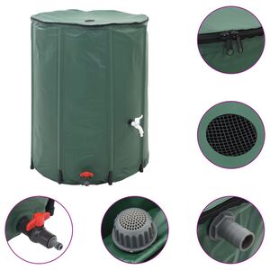 vidaXL Serbatoio per Acqua Piovana Pieghevole 750 L
