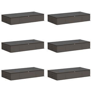 vidaXL Scatola di stoccaggio con finestra trasparente in alto 6 pcs