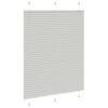 vidaXL Tenda Plissettata Grigio Chiaro 110x150 cm Larghezza Tessuto
