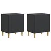 vidaXL Armadio da Notte 2 pz Nero 43 x 34,5 x 50 cm