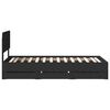vidaXL Struttura del letto Nero 100 x 200 cm Legno ingegnerizzato