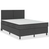 vidaXL Letto a Molle Grigio Scuro in Tessuto 160x200 cm