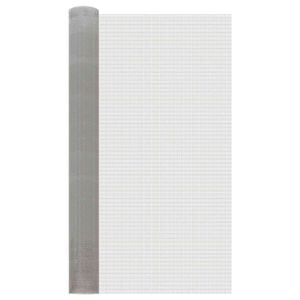 vidaXL Rete per schermatura 100 x 500 cm 6 Mesh Argento