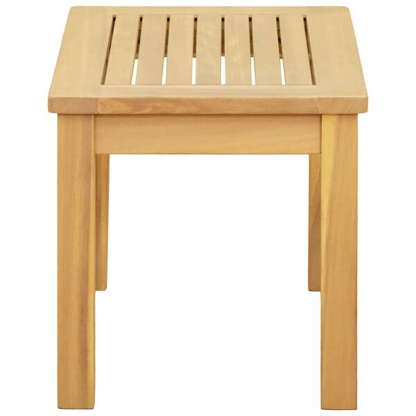vidaXL Tavolino da Giardino 50x35x36 cm in Legno Massello di Acacia