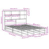 vidaXL Letto Libreria senza Materasso 150x200 cm in Legno Massello