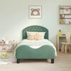 vidaXL Struttura letto bambini con testata Verde Mare 80 x 160 cm