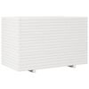 vidaXL Fioriera da Giardino Bianca 110x60x72 cm Legno Massello di Pino
