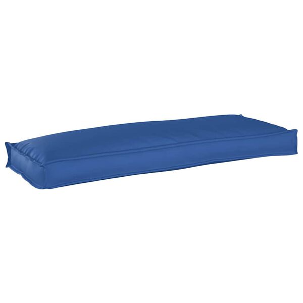 vidaXL Cuscino per panca pallet Blu reale 110 x 40 x 8 cm