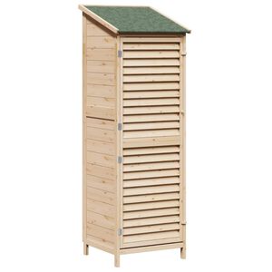 vidaXL Capanno da Giardino con tetto Naturale 59 x 56 x 176 cm