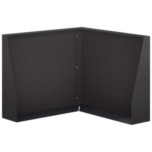 vidaXL Muro di contenimento 50 x 50 x 30 cm Acciaio Nero