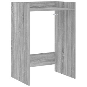 vidaXL Mobiletto per lavatrice Grigio Sonoma 67,5 x 48 x 97 cm