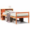 vidaXL Letto Libreria senza Materasso Marrone Cera 75x190 cm Legno