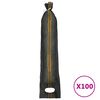 vidaXL Sacchi di Sabbia 100 pz Verde Scuro 103x25 cm in HDPE