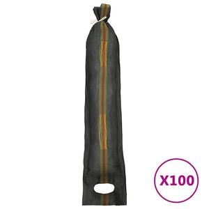 vidaXL Sacchi di Sabbia 100 pz Verde Scuro 103x25 cm in HDPE