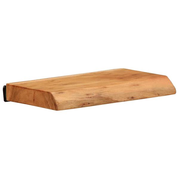 vidaXL Mensole da Parete 2 pz 30x20x3,5 cm in Legno Massello di Acacia