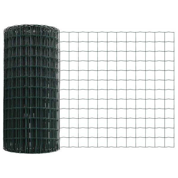 vidaXL Recinzione Euro Verde 0.4 x 50 m Ferro rivestito in PVC