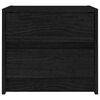 vidaXL Comodini 2 pz Neri 40x30,5x35,5 cm in Legno Massello di Pino