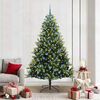 vidaXL Albero di Natale Artificiale a Cerniera con 300 LED 210 cm