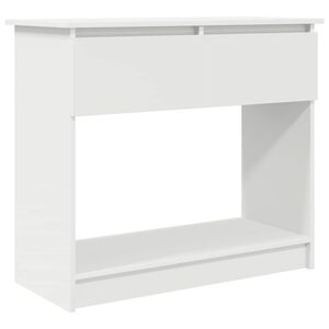 vidaXL Tavolo Consolle con Cassetti Bianco 85,5x38,5x74,5 cm