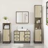 vidaXL Set Mobili da Bagno 3 pz Rovere Sonoma in Legno Multistrato