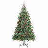 vidaXL Albero di Natale artificiale Verde 240 cm PVC e Metallo