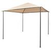 vidaXL Gazebo Padiglione Tenda Tettoia 3x3 m Acciaio Beige
