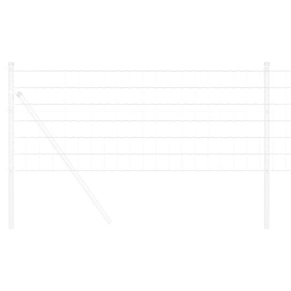 vidaXL Recinzione Euro Argento 0.4 x 50 m Acciaio zincato a caldo