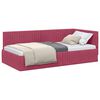 vidaXL Cornice del letto ad angolo Rosso Vino 100 cm x 200 cm Velluto