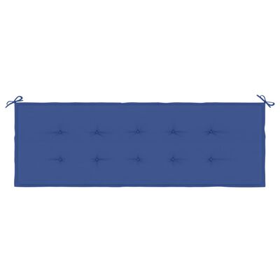 vidaXL Cuscino per Panca Blu Reale 150x50x3 cm in Tessuto Oxford