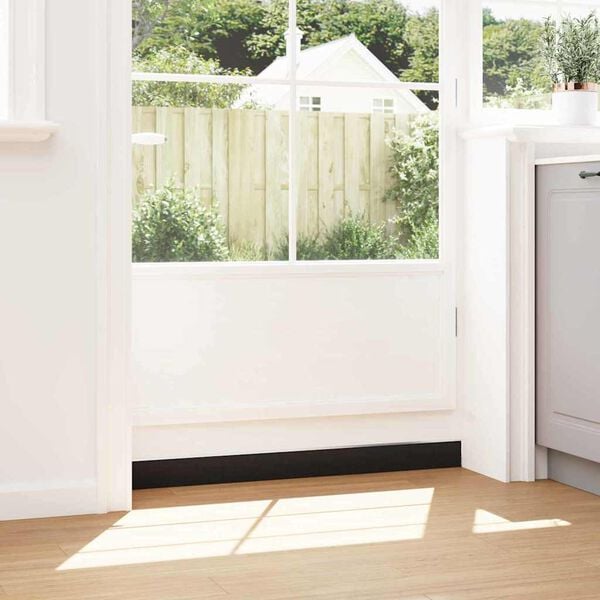 vidaXL Spazzole per porte a vite 2 pcs Argento 100 cm